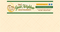 Desktop Screenshot of goodneighborrestaurant.com