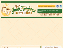 Tablet Screenshot of goodneighborrestaurant.com